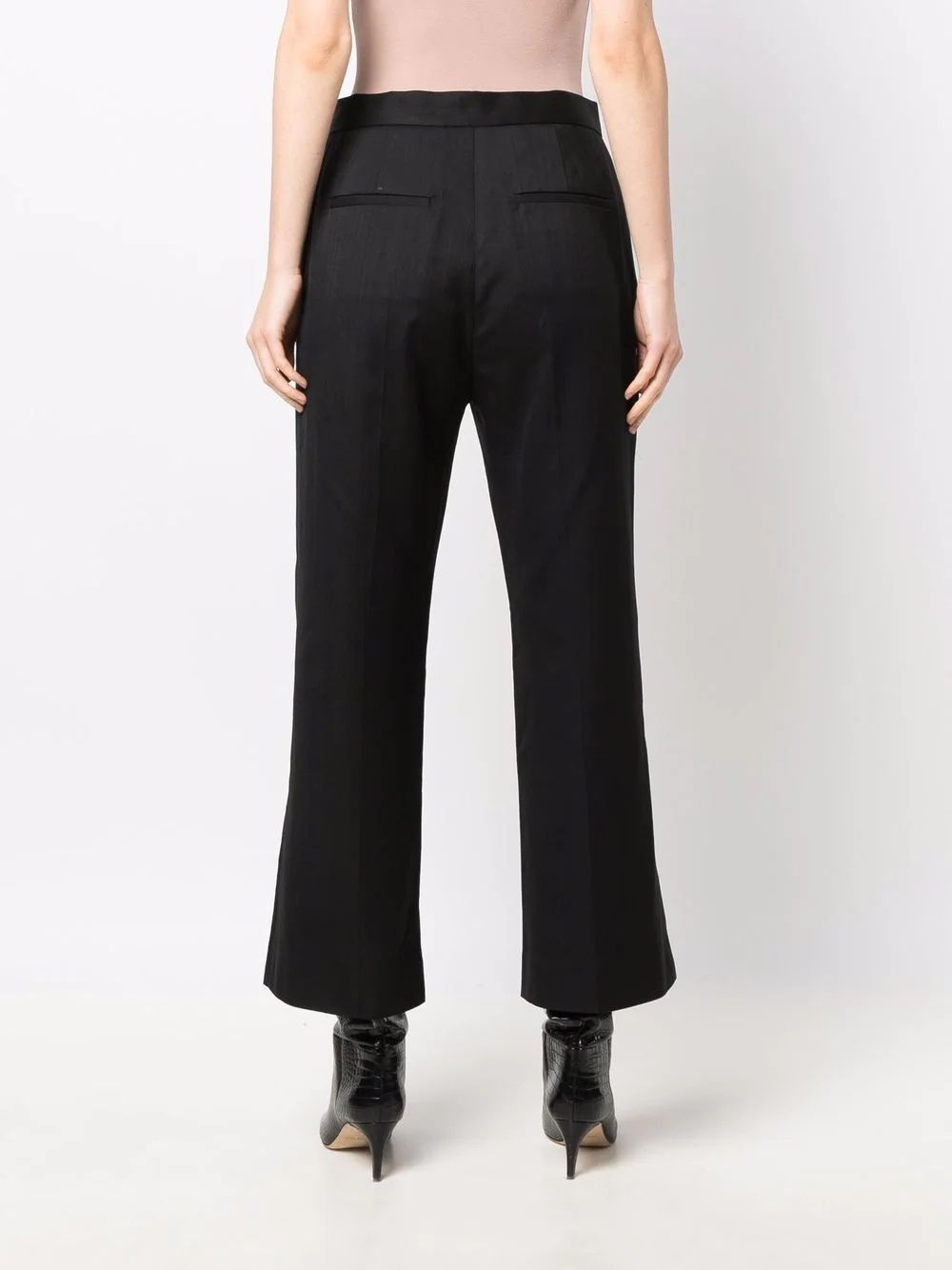 bootcut cropped trousers - 4