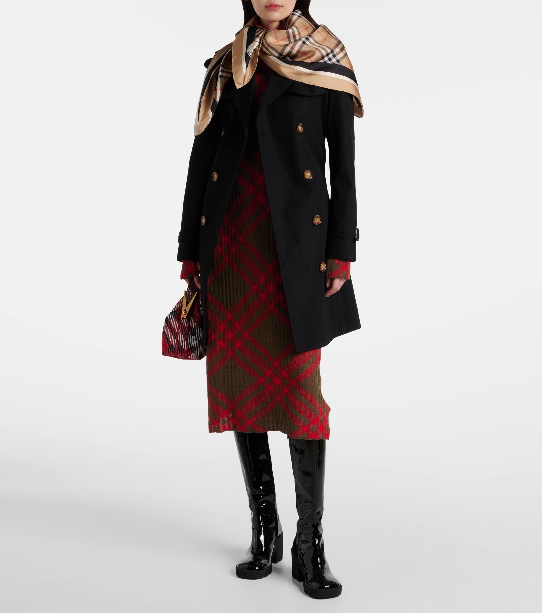 Burberry Check silk twill scarf - 2