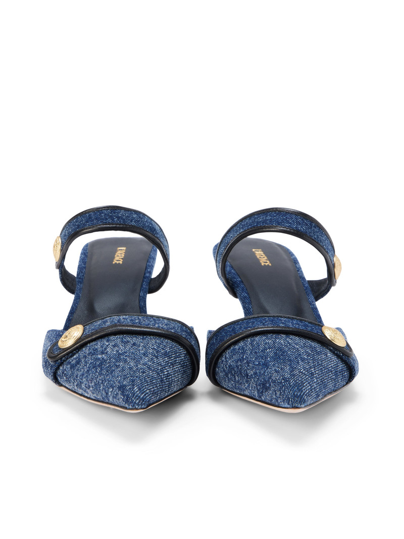 L'AGENCE Gilliane Denim Mule outlook