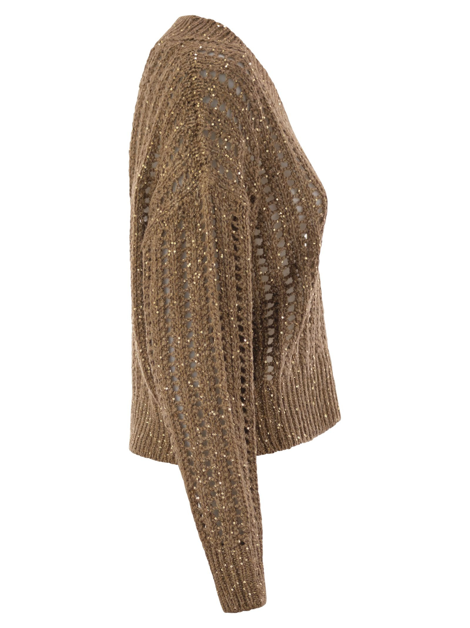 Brunello Cucinelli Women Silk And Linen V-Neck Sweater - 3