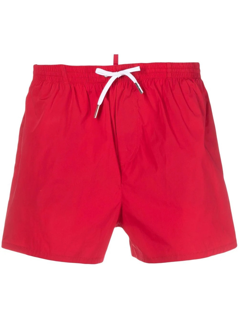 Icon-print drawstring swim shorts 1