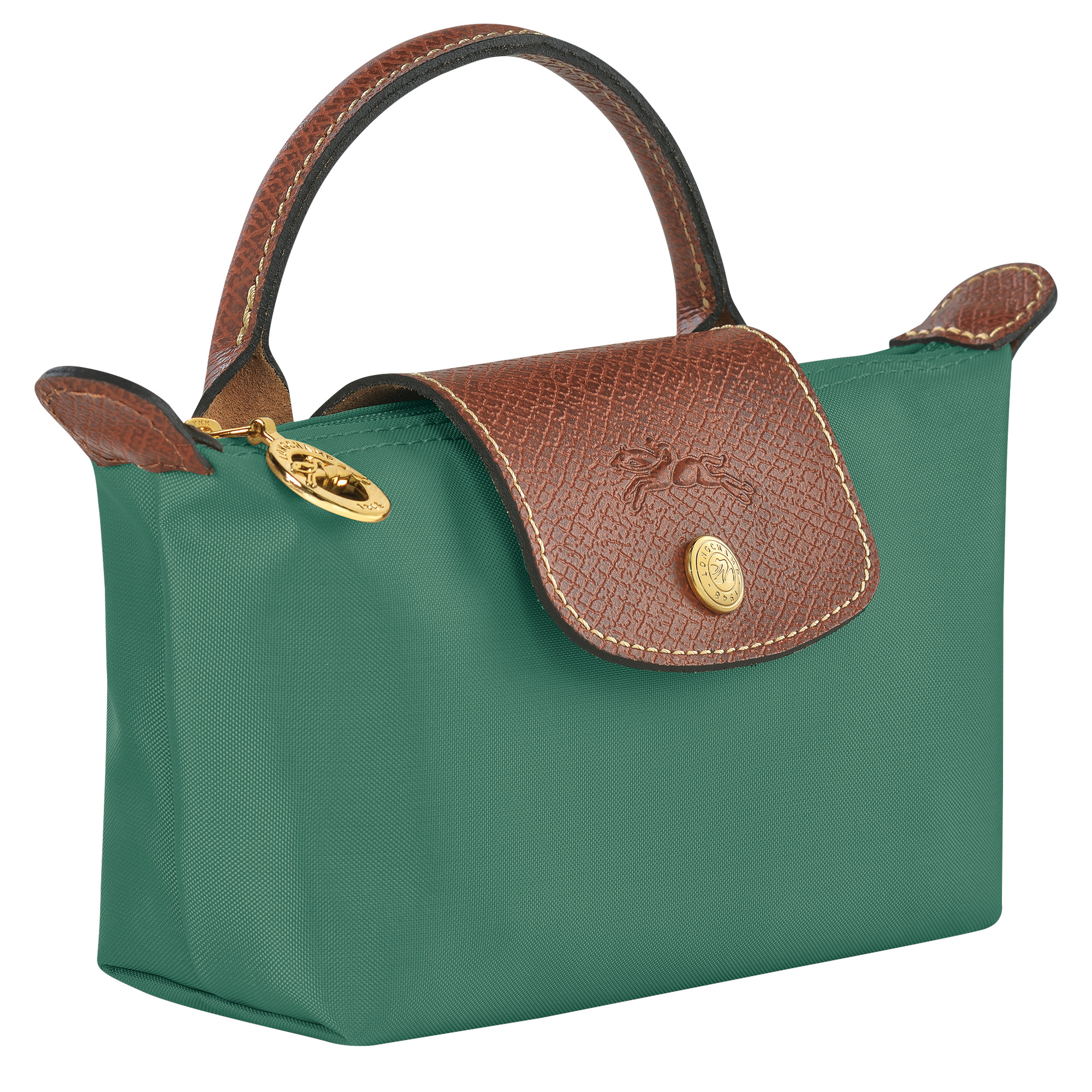 Le Pliage Original Pouch with handle Sage - Recycled canvas - 3