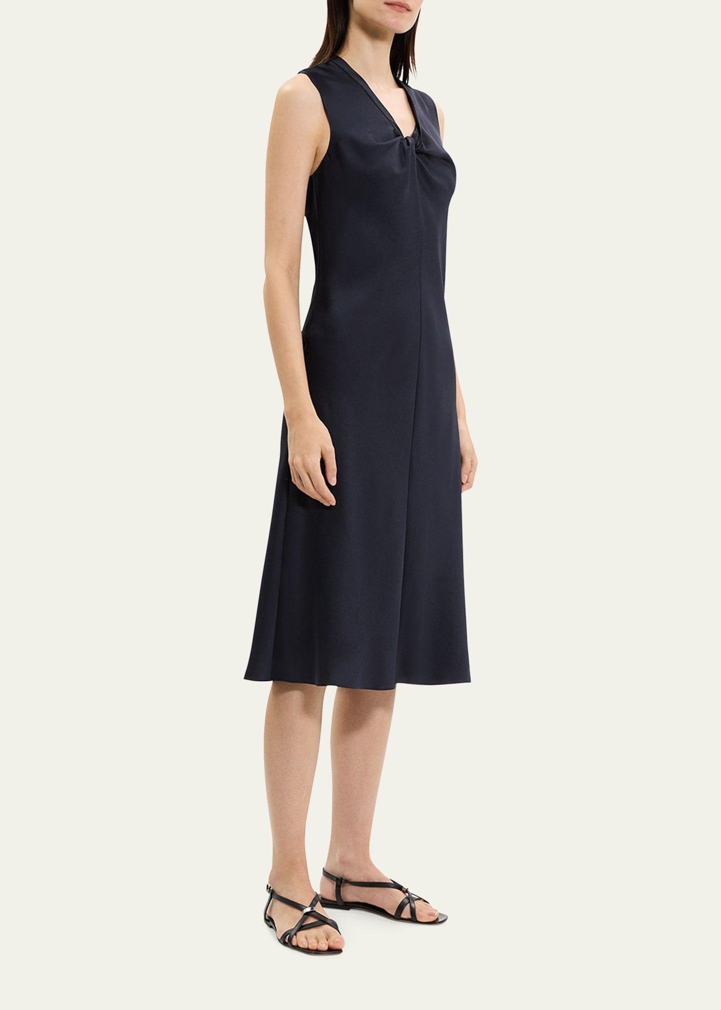 Twisted Scoop-Neck Dress - 4
