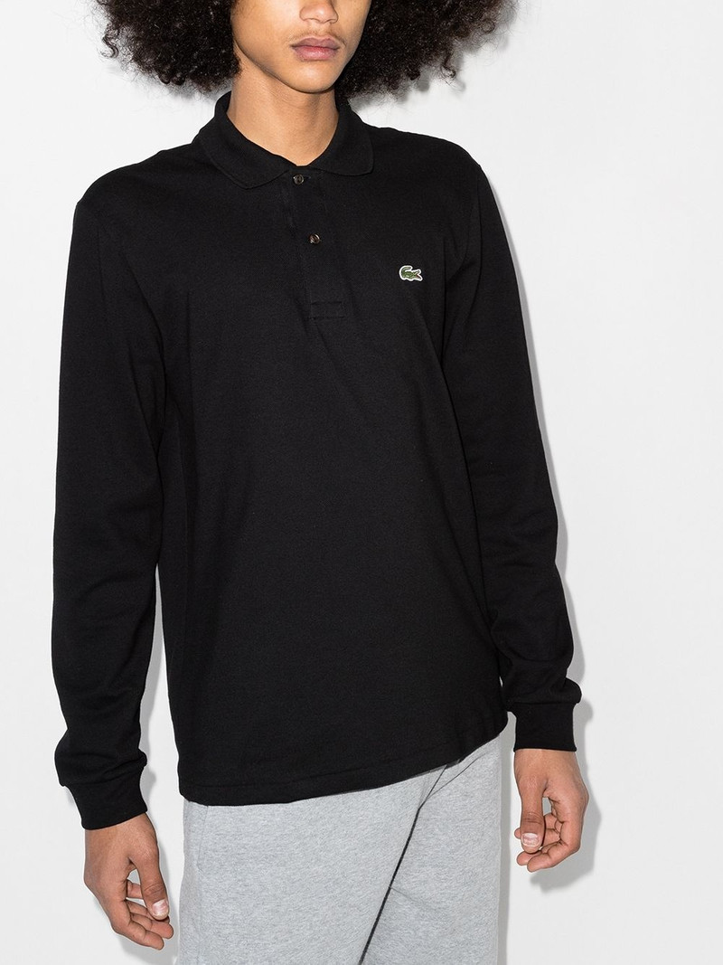 LACOSTE logo-appliqué polo shirt outlook