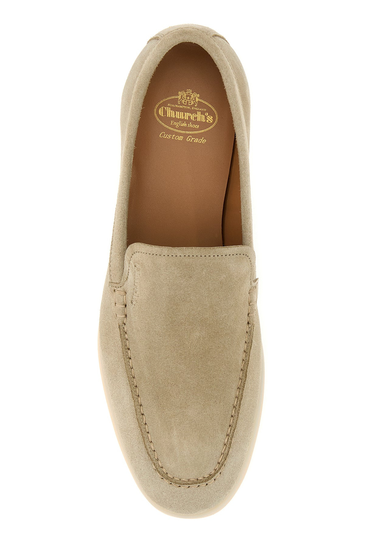 Sand suede loafers - 4