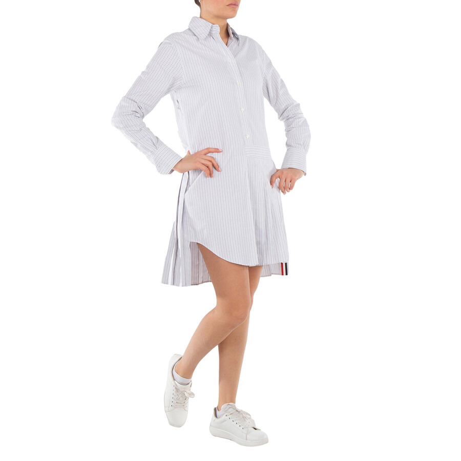 Thom Browne Oxford Stripe Oversized Shirtdress - 5