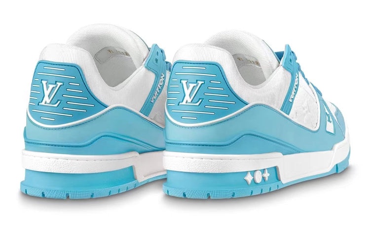 LOUIS VUITTON LV Trainer 'White Sky Blue' 1AA6X0 - 3
