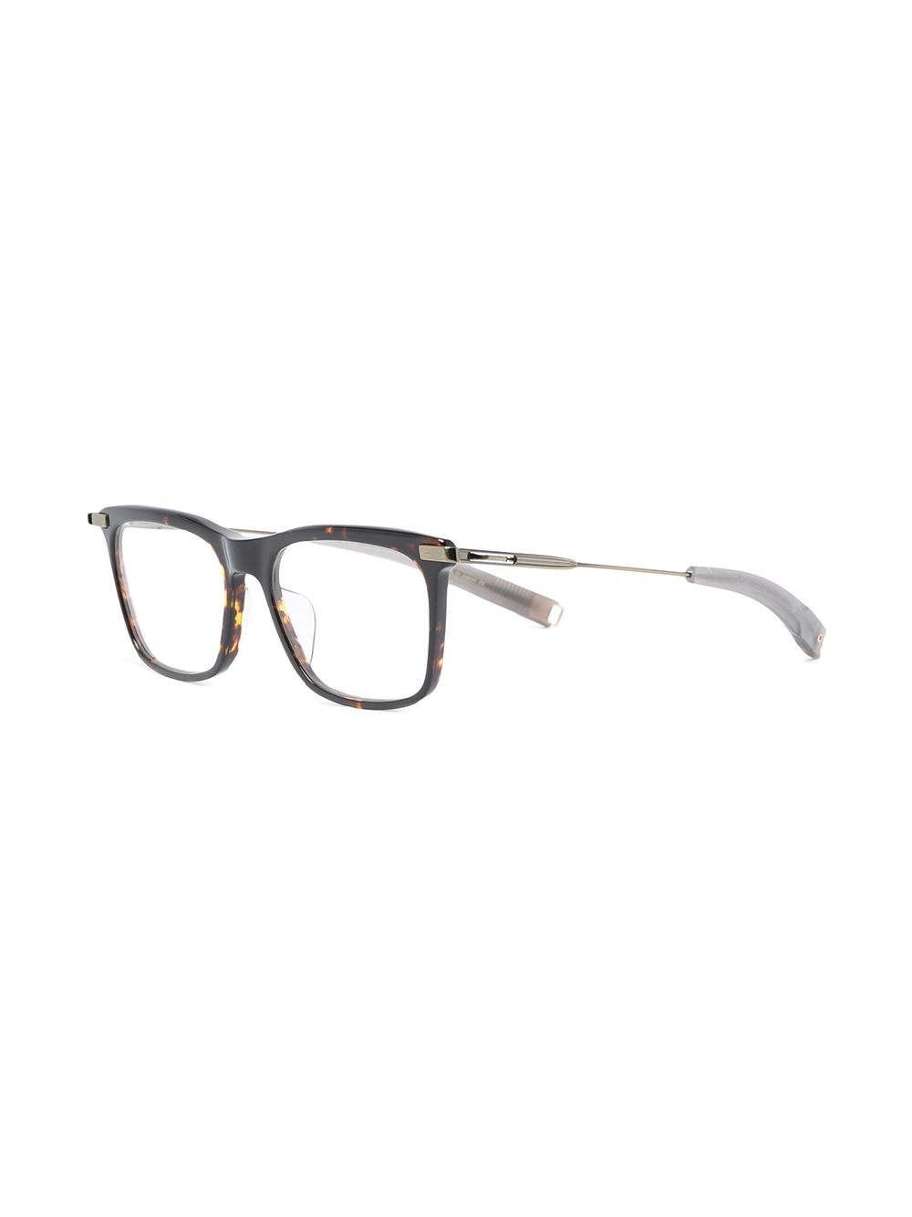 tortoiseshell square-frame glasses - 2