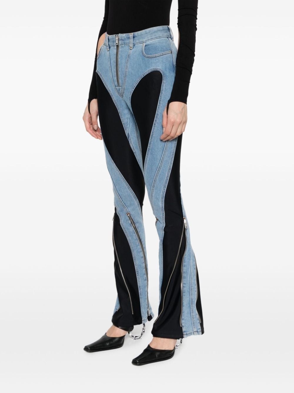 Spiral split-hem jeans - 3