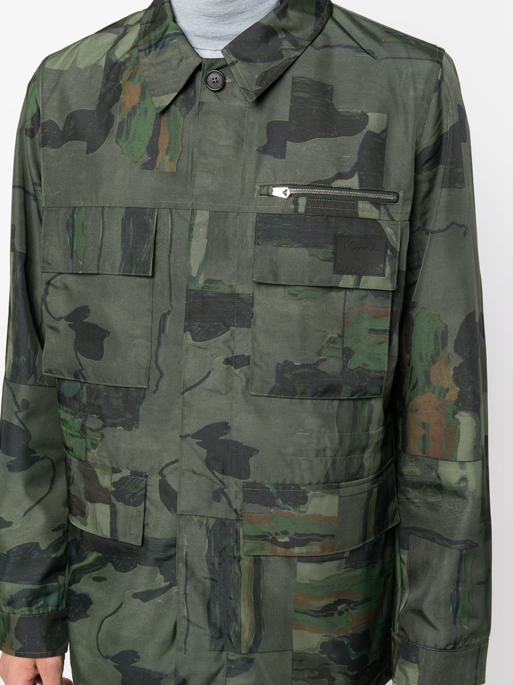 camouflage-print organic cotton jacket - 5