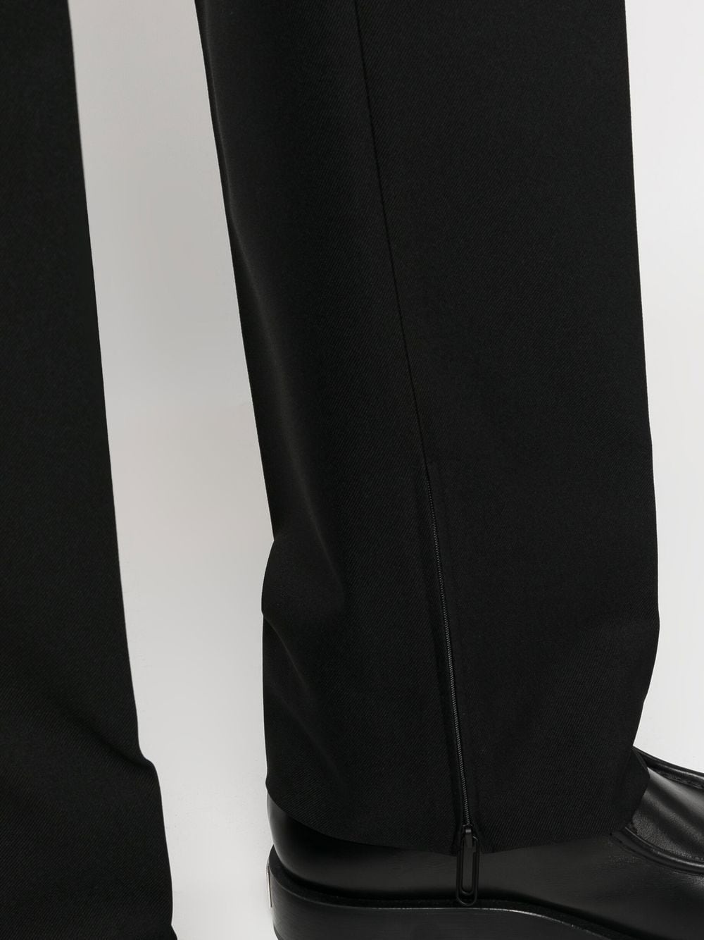 paperclip-detail straight-leg trousers - 5