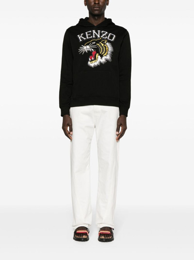 KENZO Varsity Jungle Tiger logo-embroidered hoodie outlook
