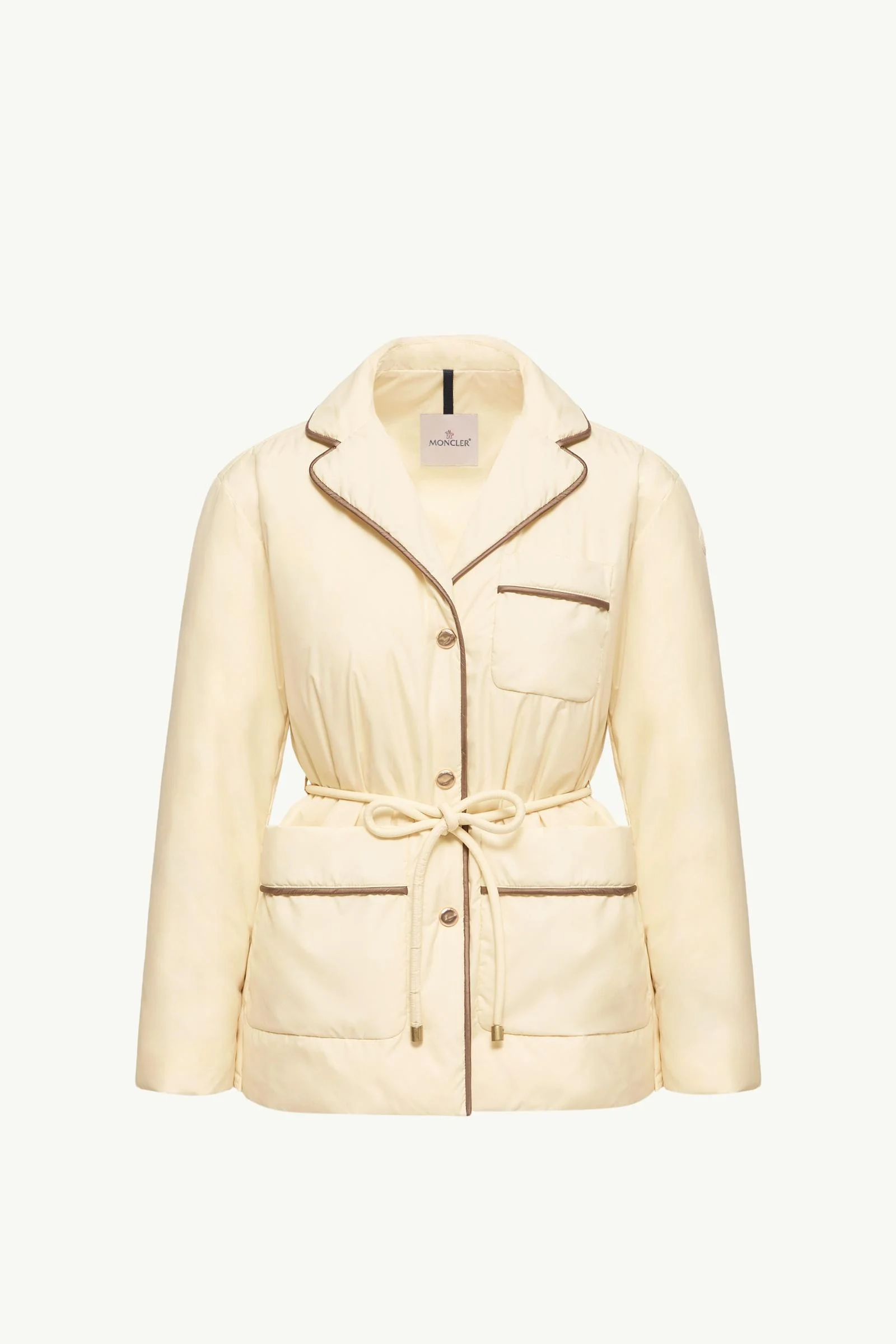 Tieche Belted Mid-Length Down Jacket - 1