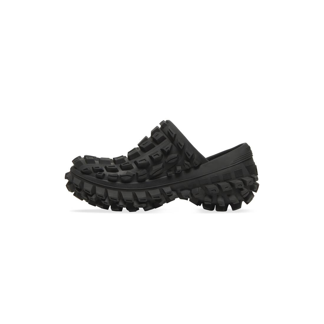 BALENCIAGA Men's Defender Clog in Black | REVERSIBLE