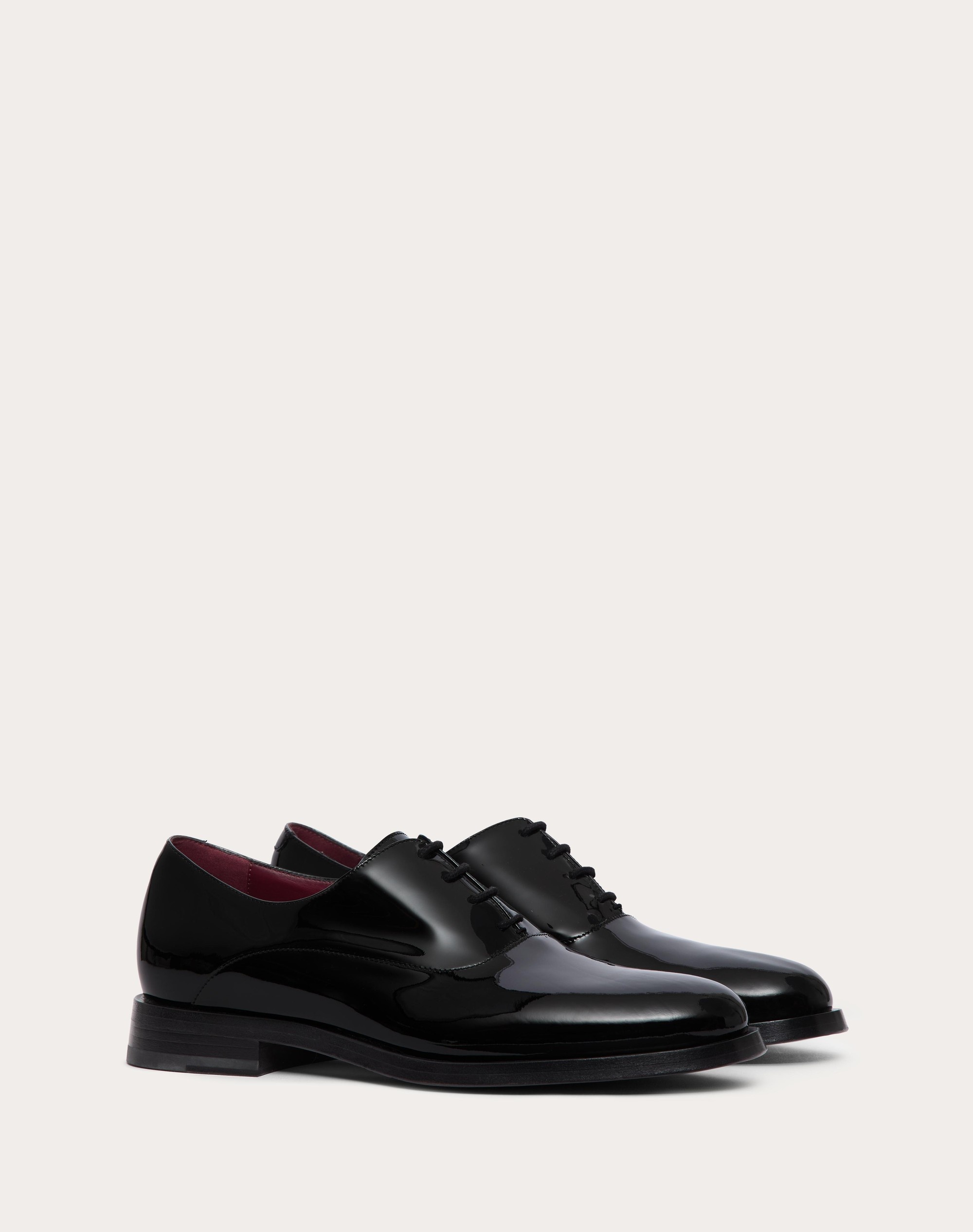 VLOGO SIGNATURE PATENT LEATHER DERBY - 2