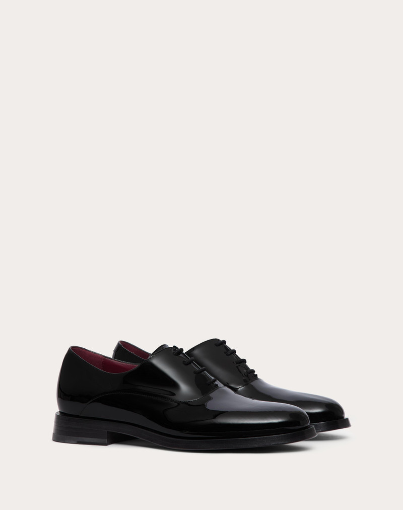 VLOGO SIGNATURE PATENT LEATHER DERBY 2