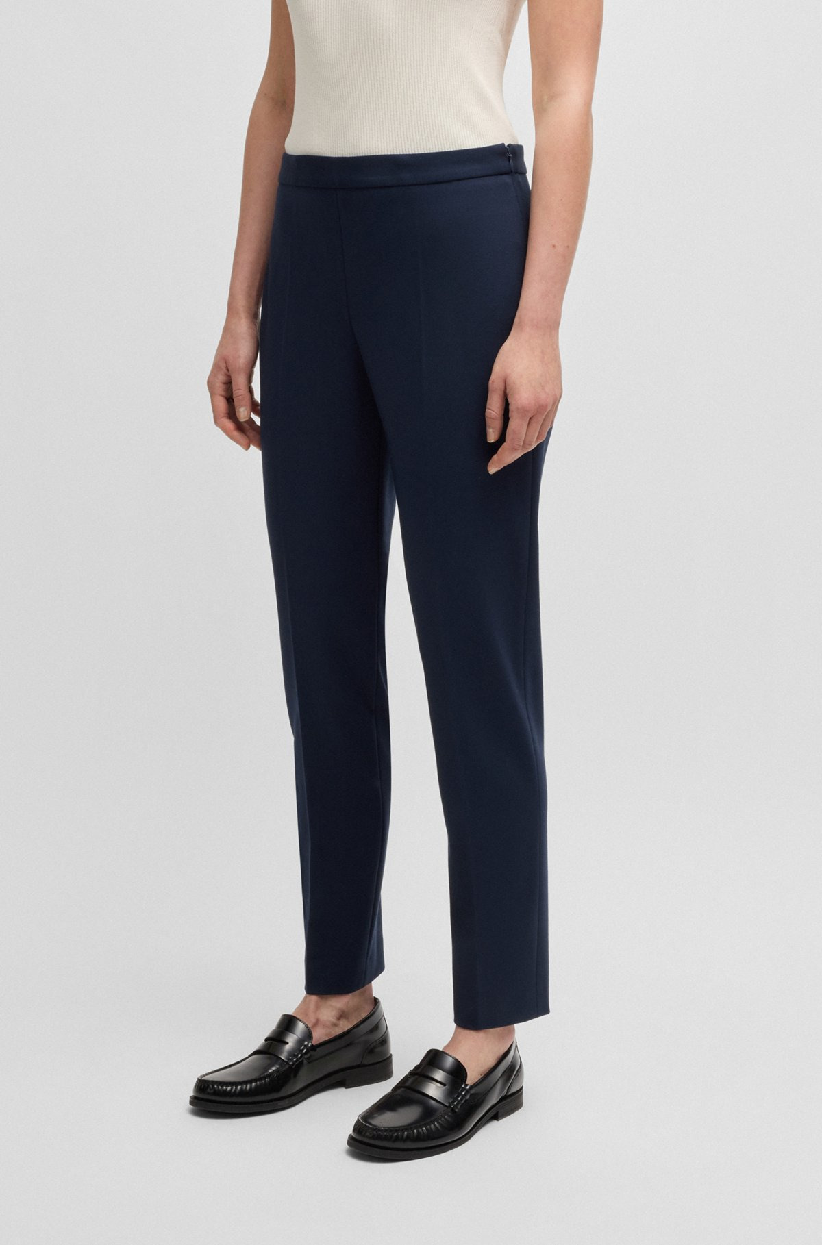 REGULAR-FIT TROUSERS WITH FRONT CREASE - 2