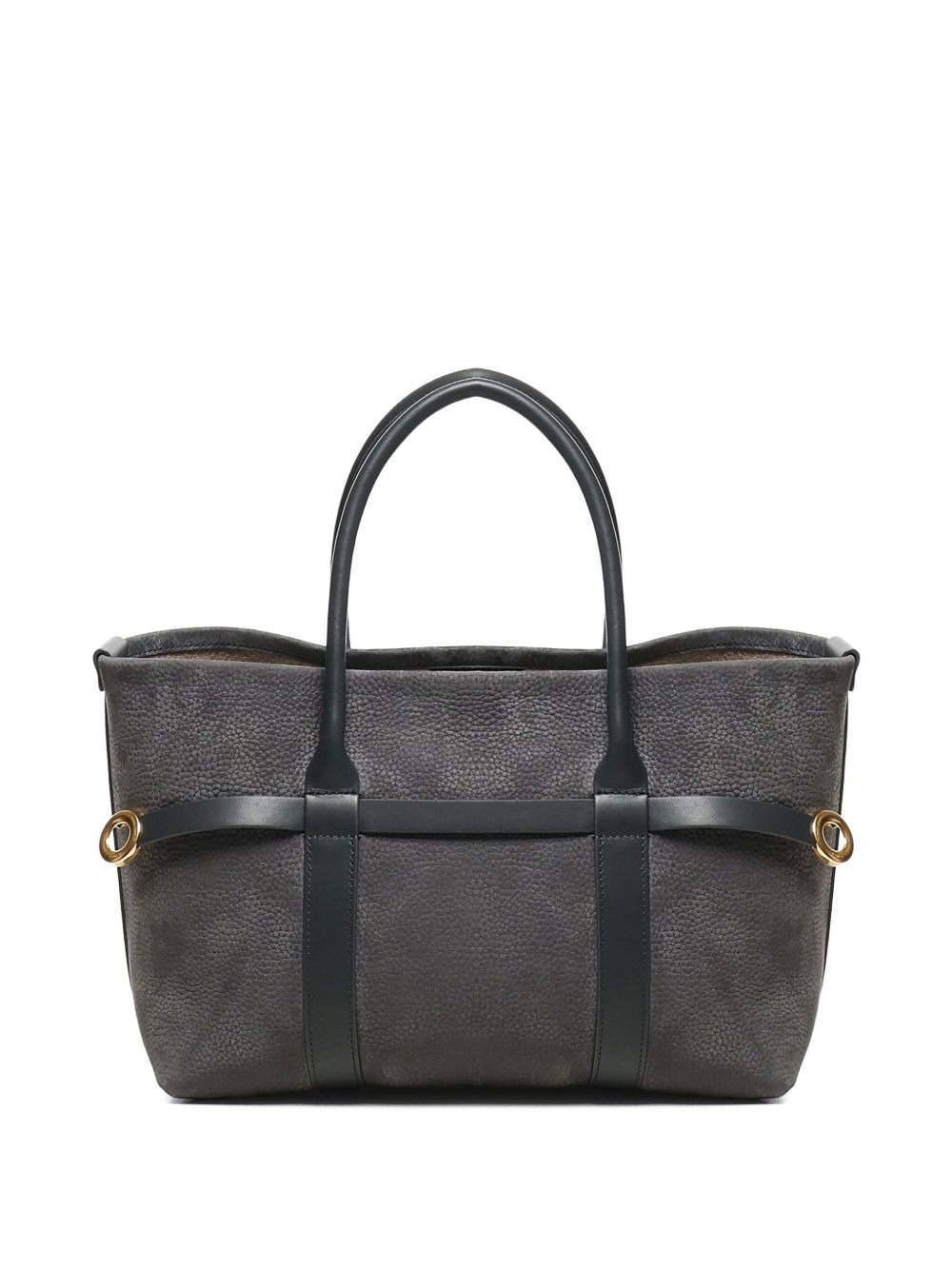 small Ghiera leather-trimmed calfskin shopper bag - 2