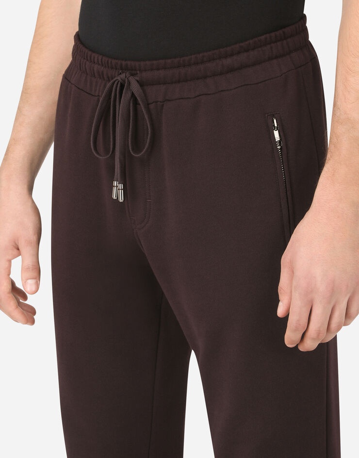 Jersey jogging pants with rubberized DG patch - 5