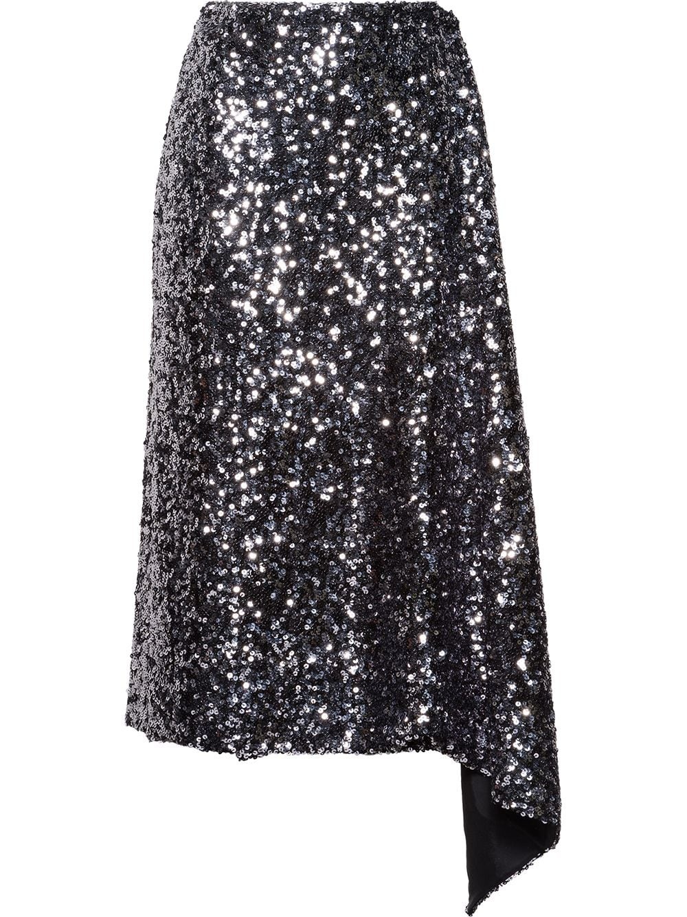 draped sequined skirt - 1