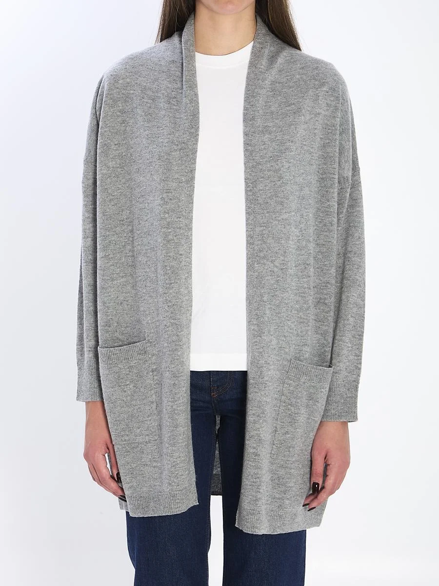 Allude Open Cardigan In Virgin Wool And Cashmere - 1