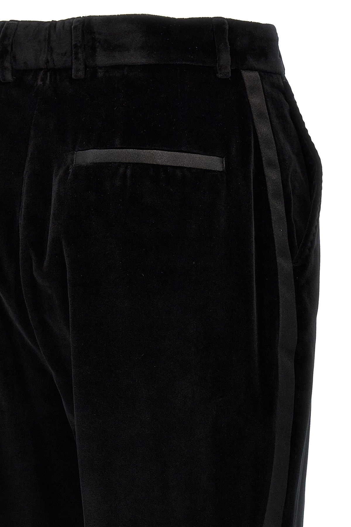 Velvet tuxedo pants - 4
