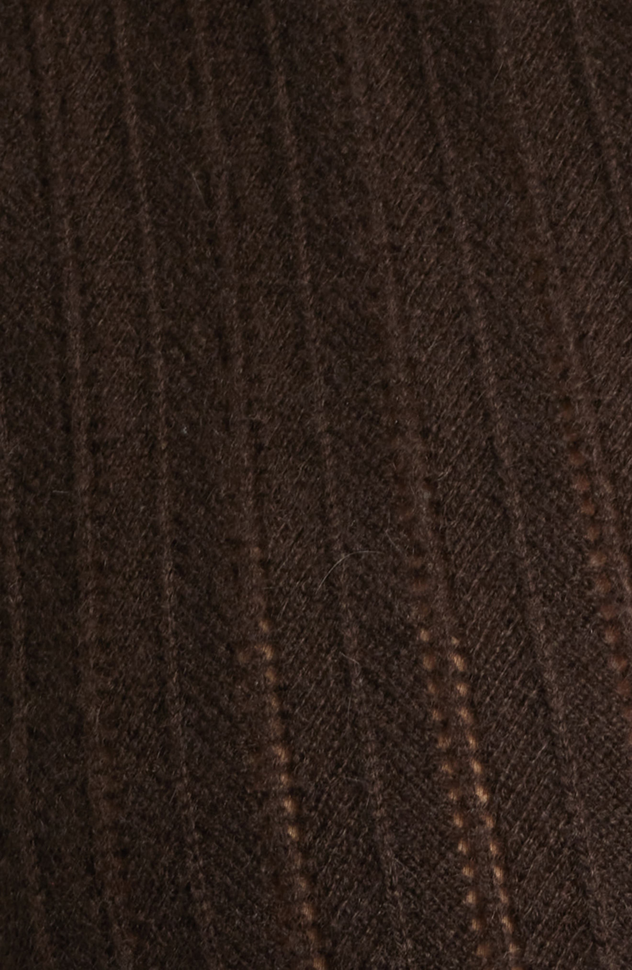 FRAME The Ladder Pointelle Cashmere Cardigan in Coffee at Nordstrom - 6