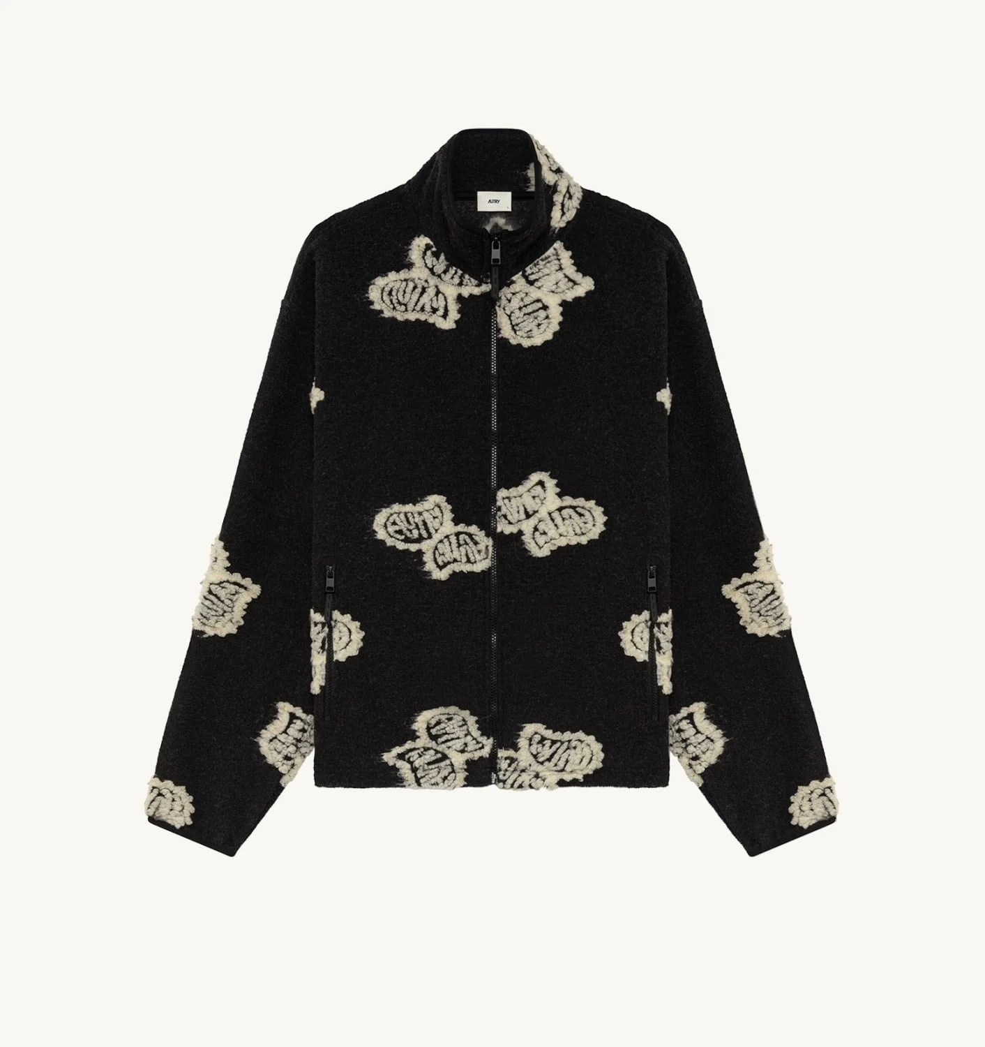 ALL-OVER FULL-ZIP TEDDY JACKET UNISEX - 1