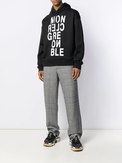 Moncler Grenoble logo hooded sweatshirt outlook