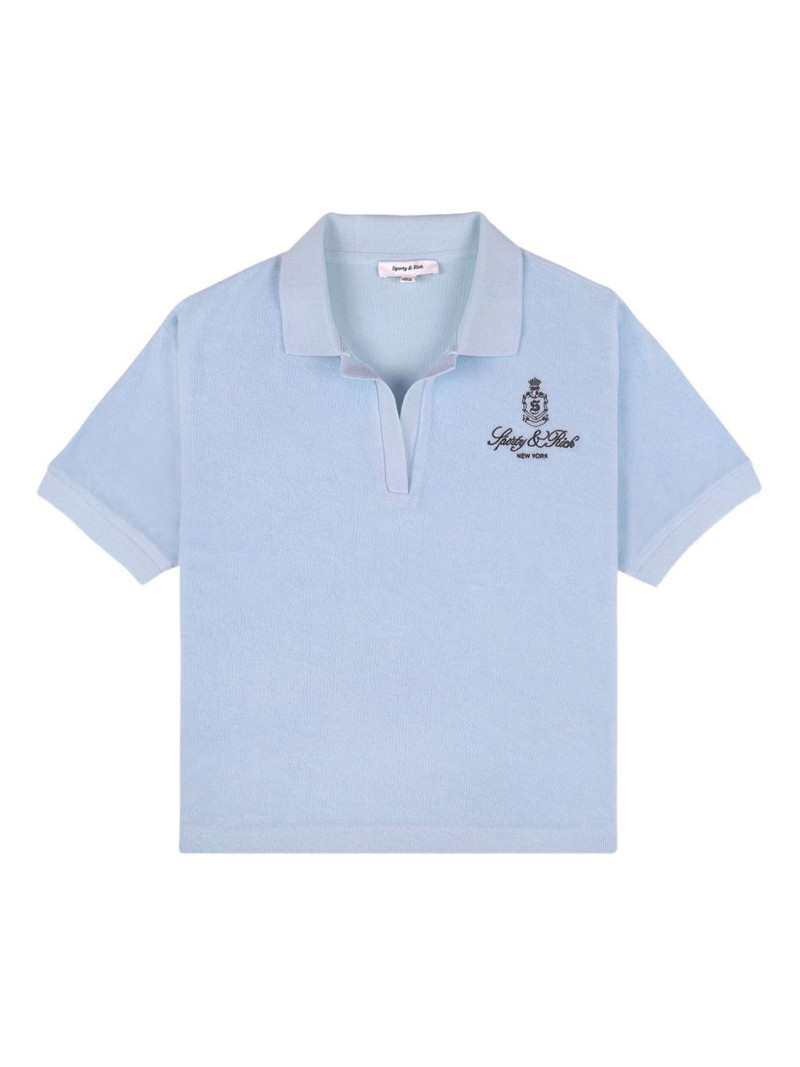 logo-embroidered short-sleeve polo shirt 1