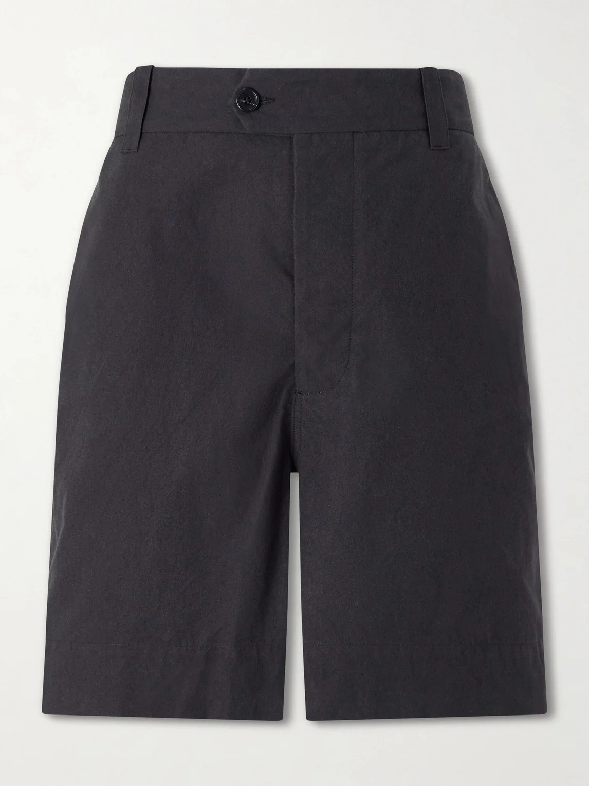 Straight-Leg Cotton Shorts - 1