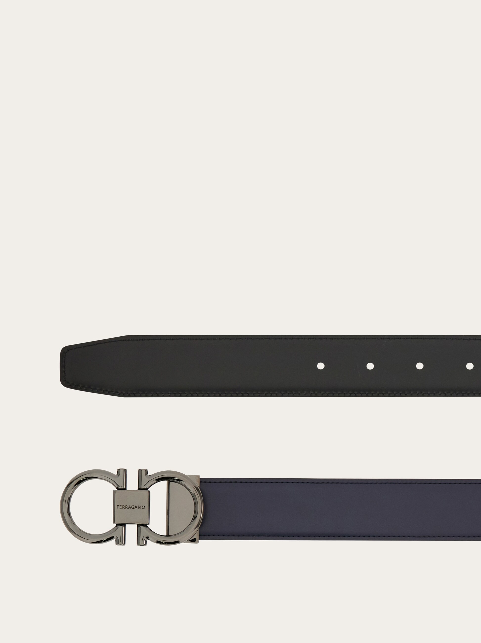 Reversible and adjustable Gancini belt - 2