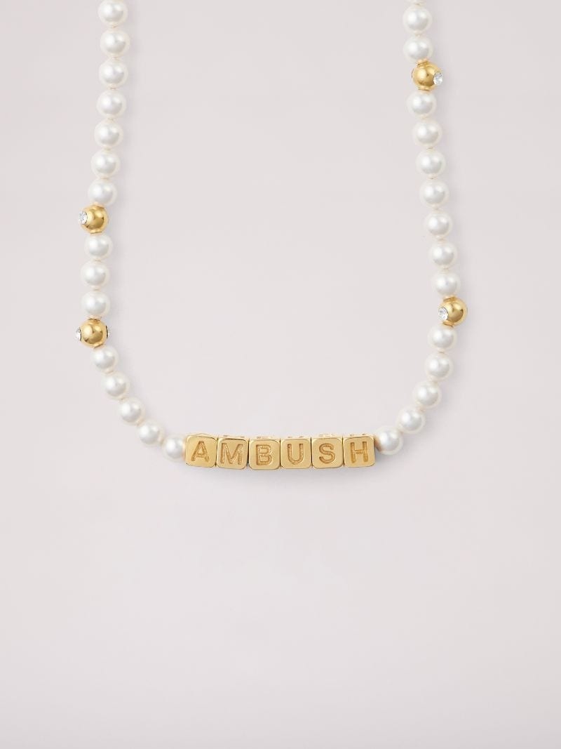 Pearl Letterblock Necklace - 4
