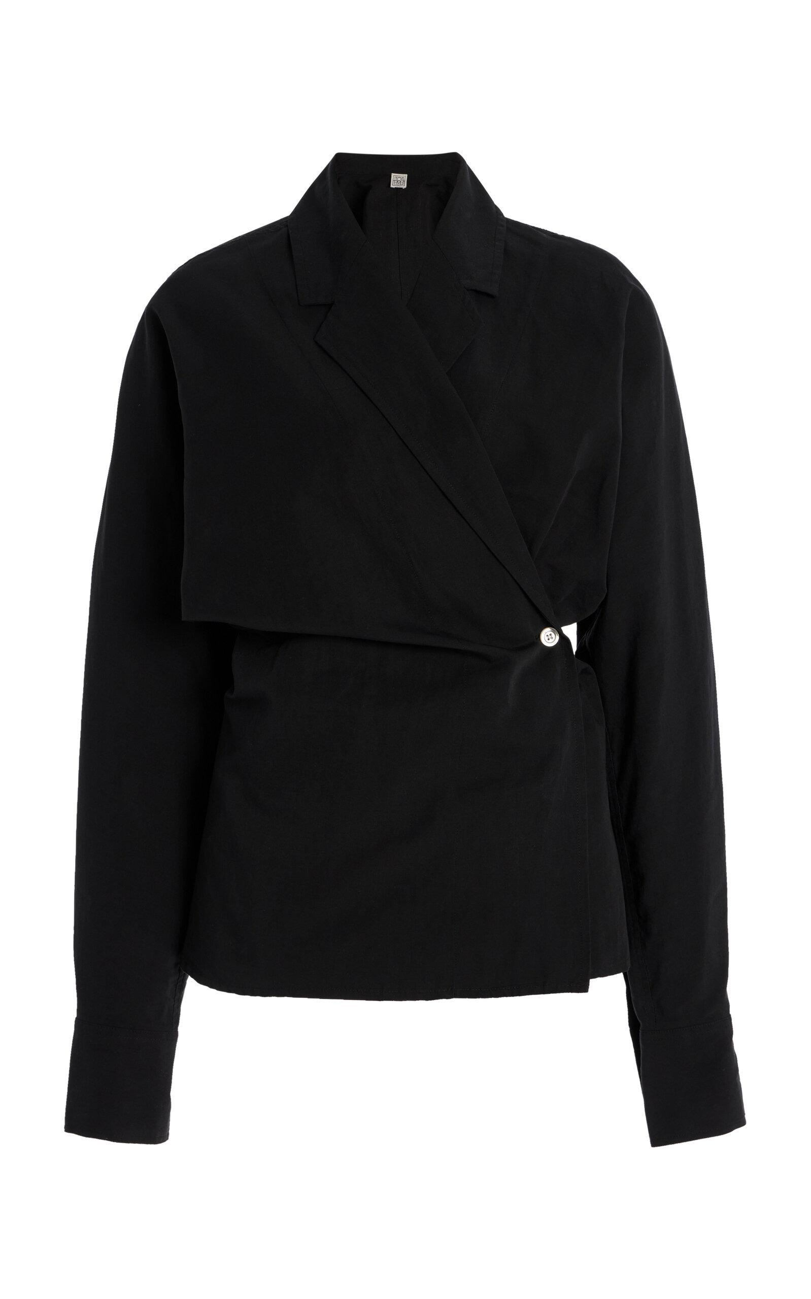 Wrap-Effect Blouse black - 1