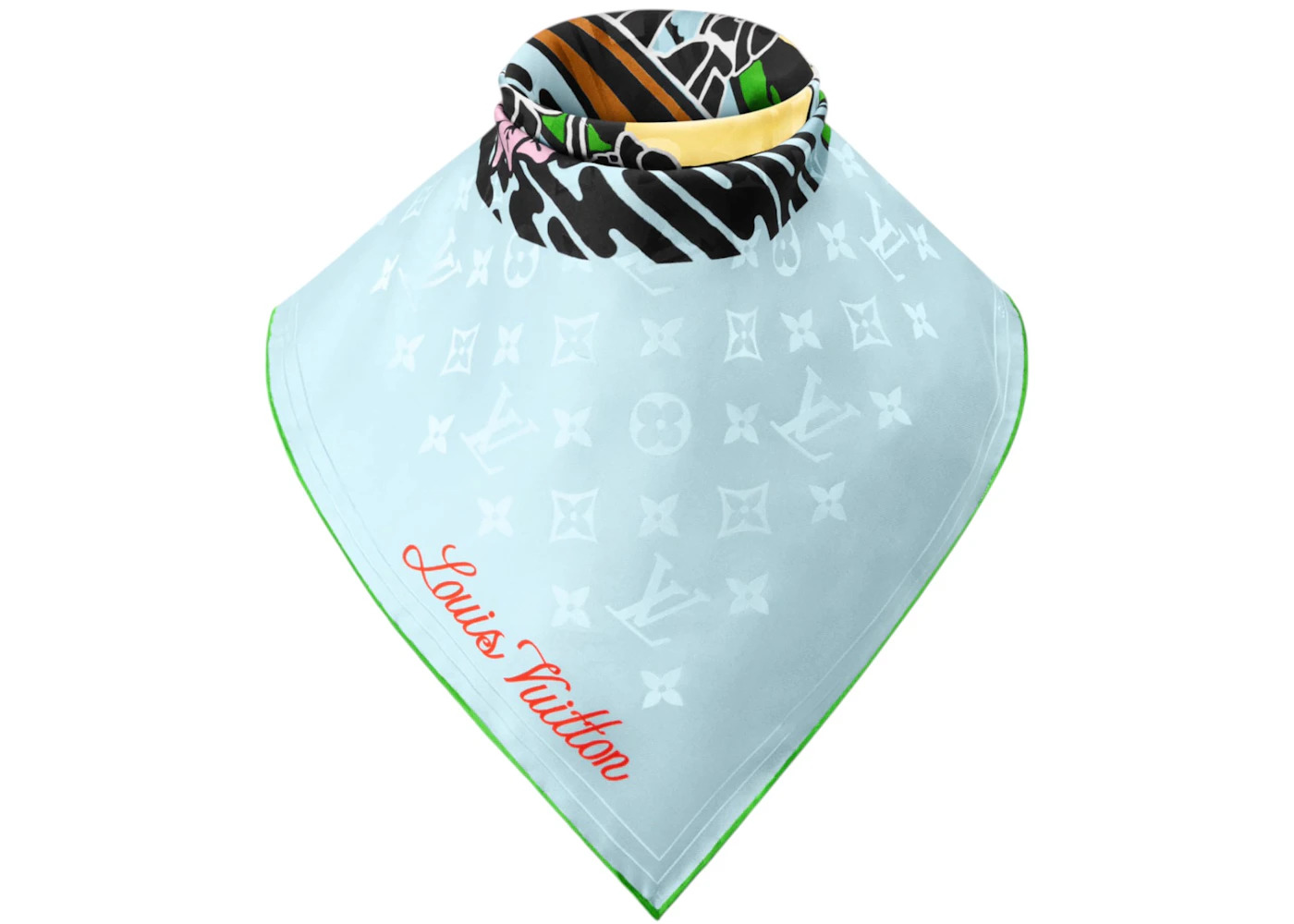 Louis Vuitton x Nigo LV City Stamp Bandana Blue - 2