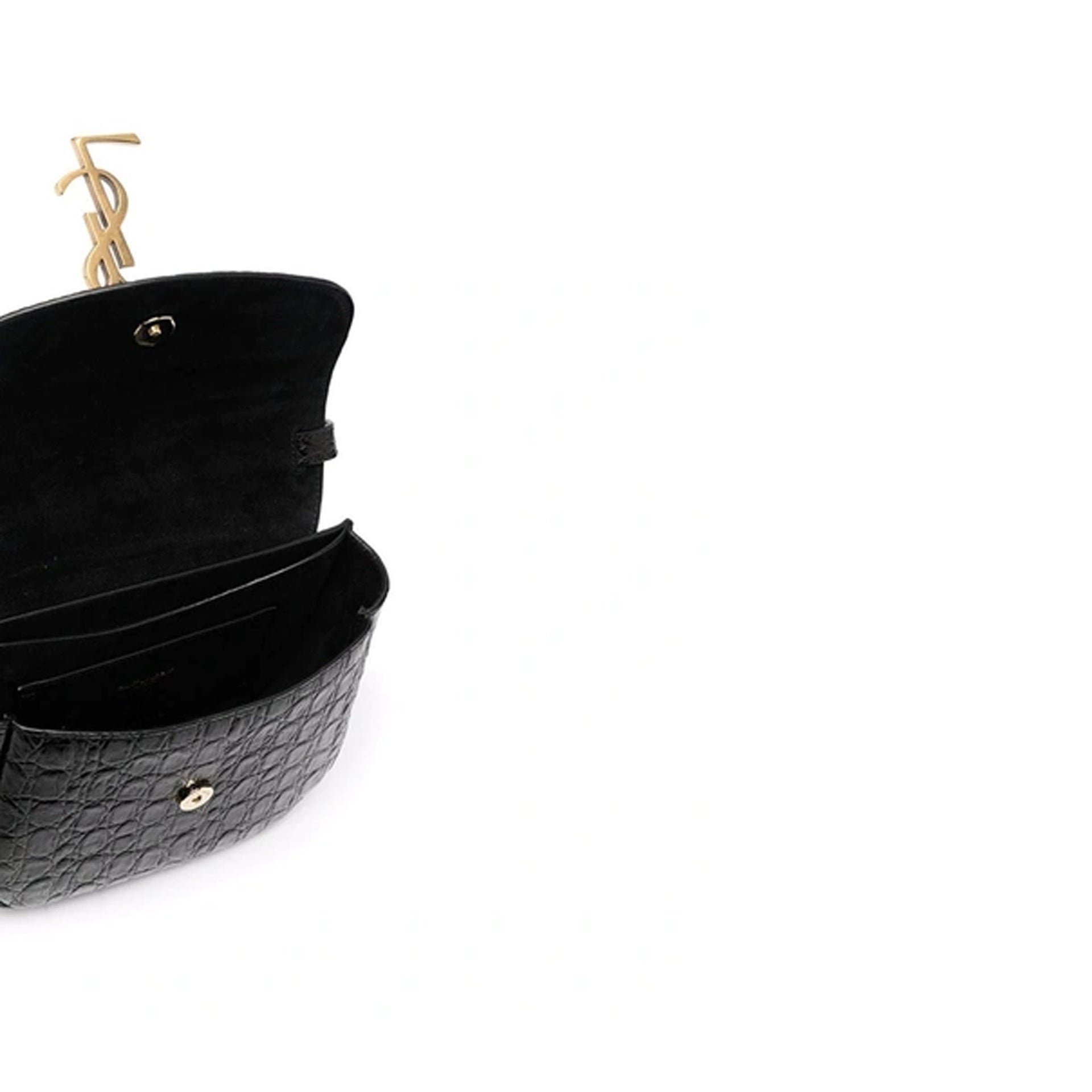 Kaia Small Satchel in Shiny Crocodile Embossed - 4