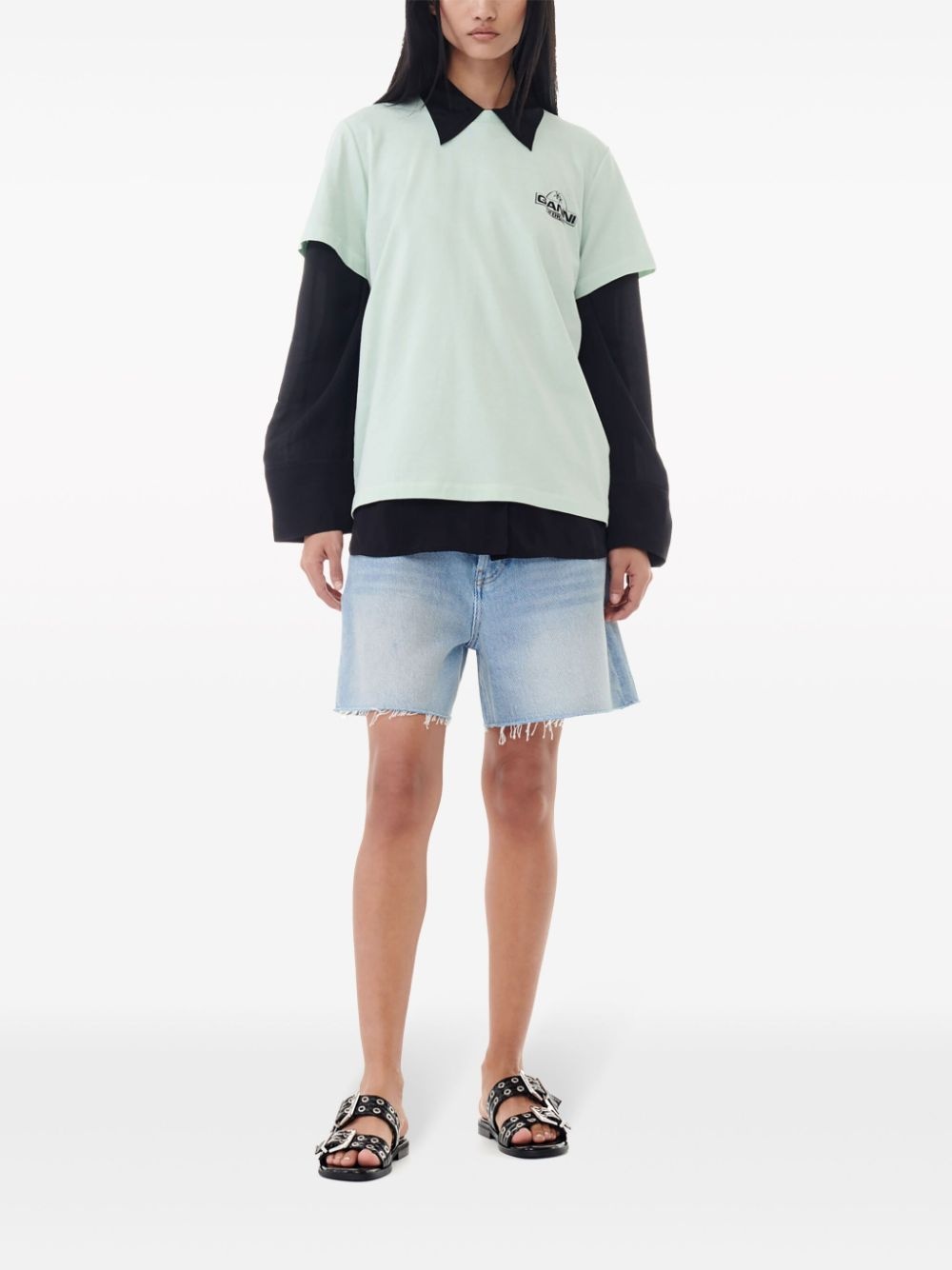 logo-print cotton T-shirt - 2