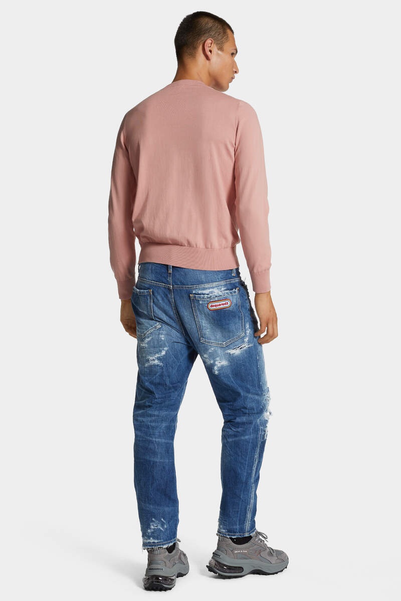 MEDIUM SUPER RIPPED WASH BRO JEANS - 4