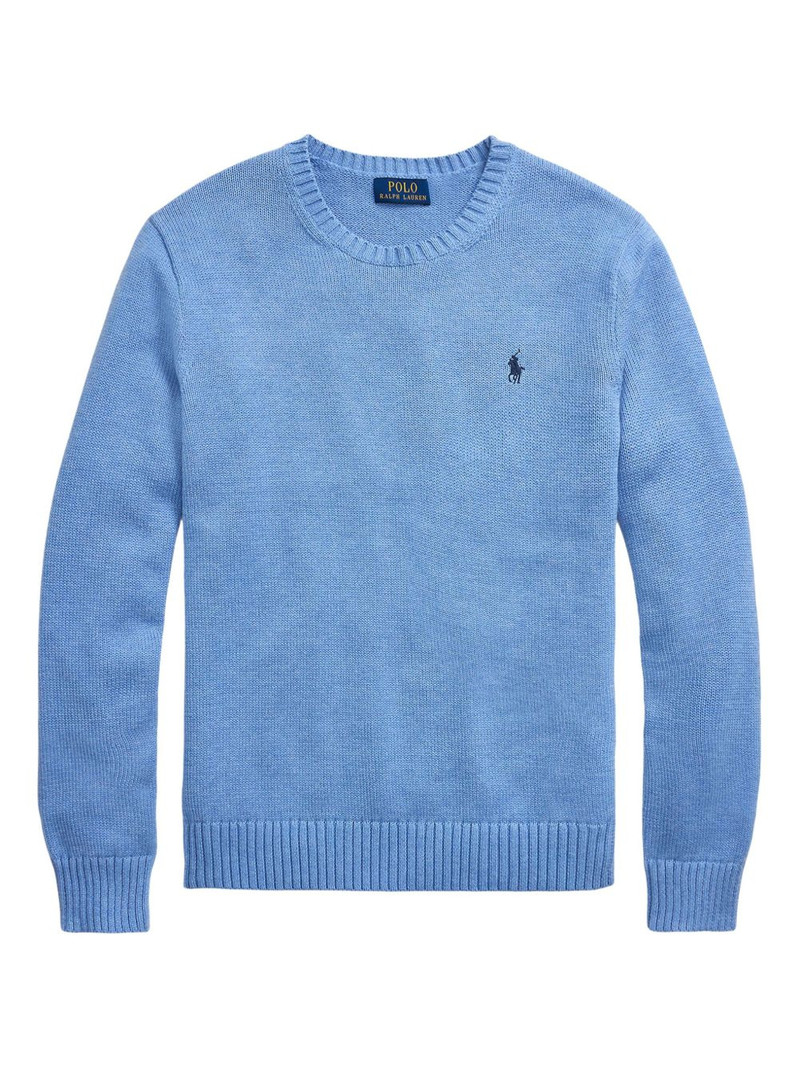 crew-neck cotton jumper 1