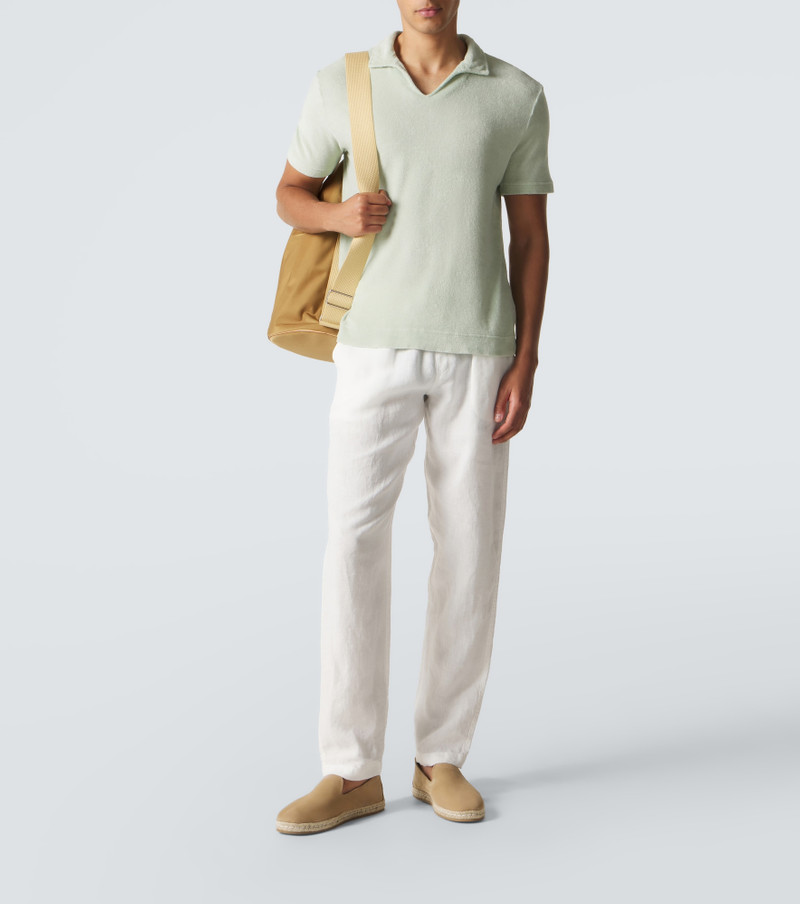 THOM SWEENEY Cotton terry polo shirt outlook