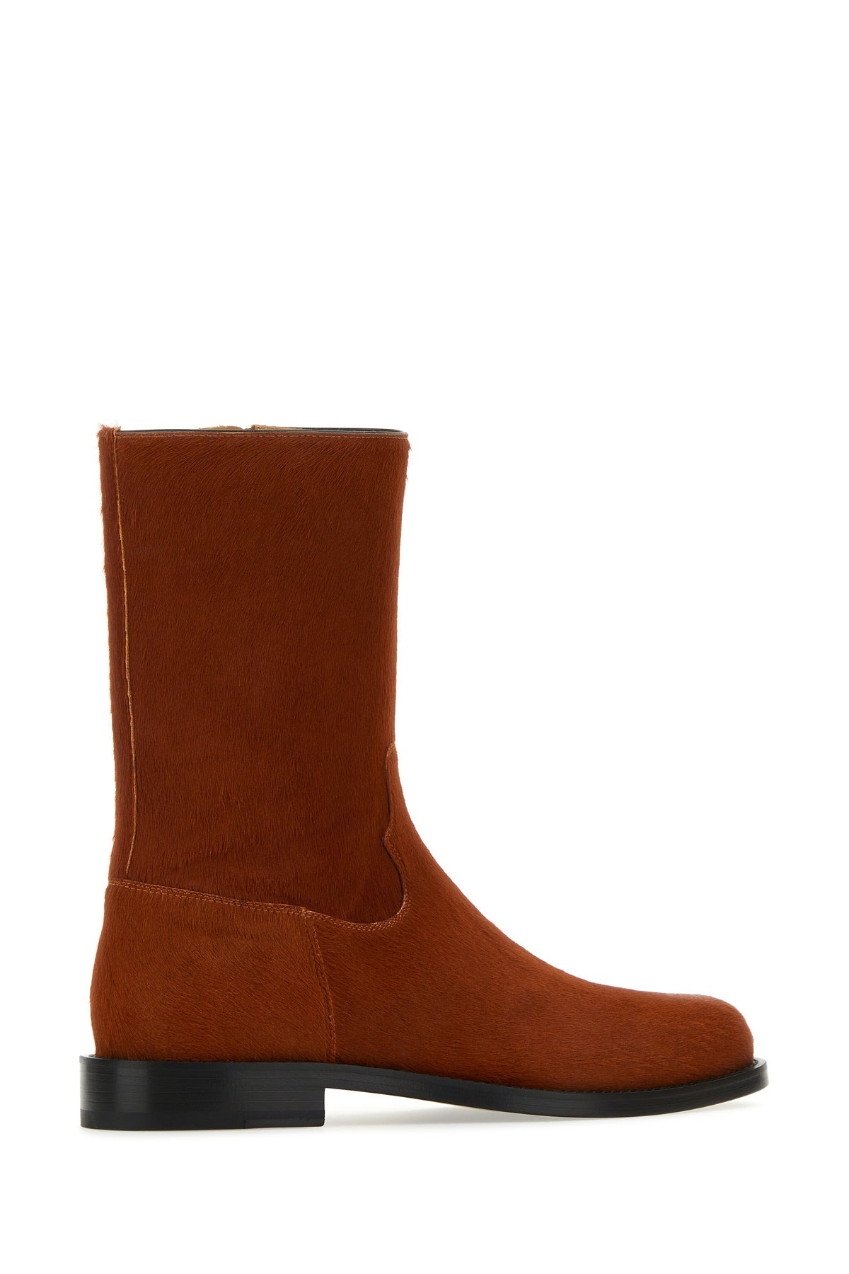 Brick calfhair ankle boots - 3