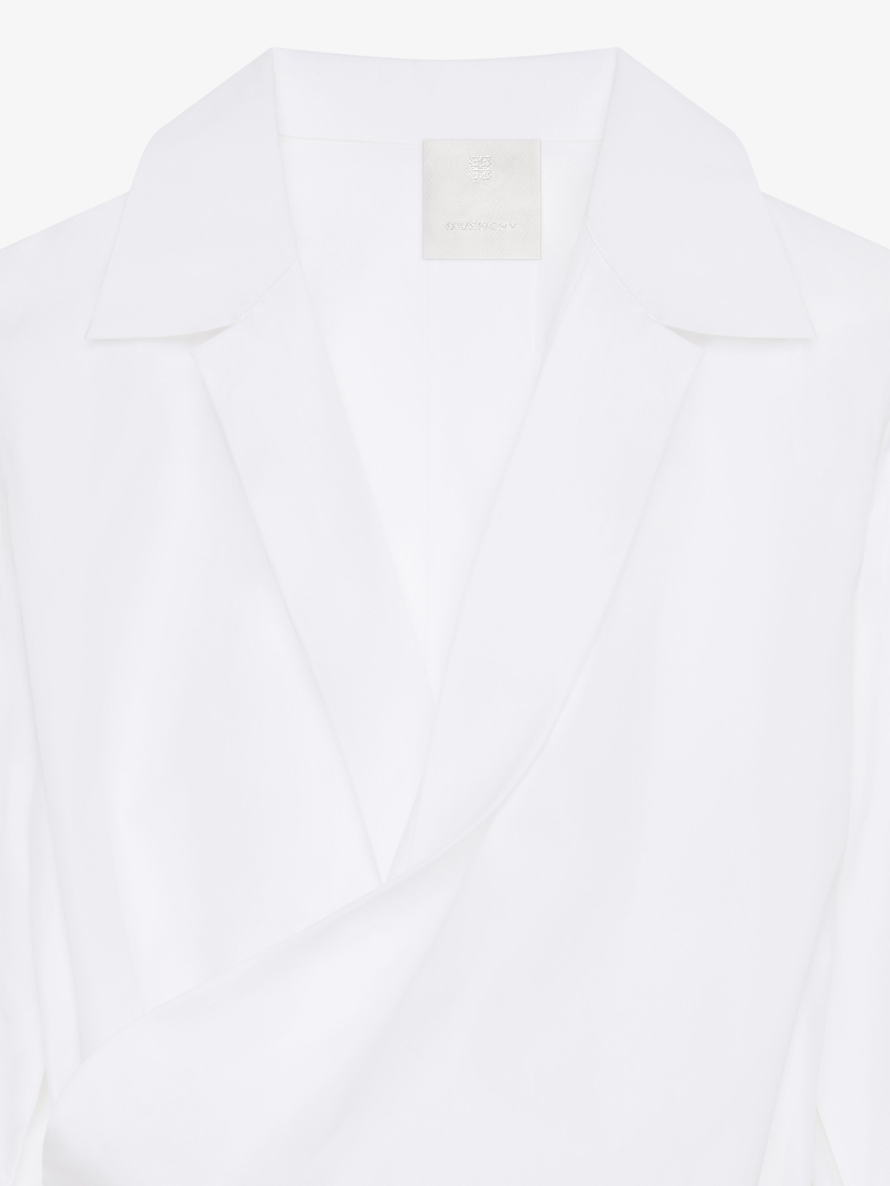 WRAP SHIRT IN POPLIN - 5