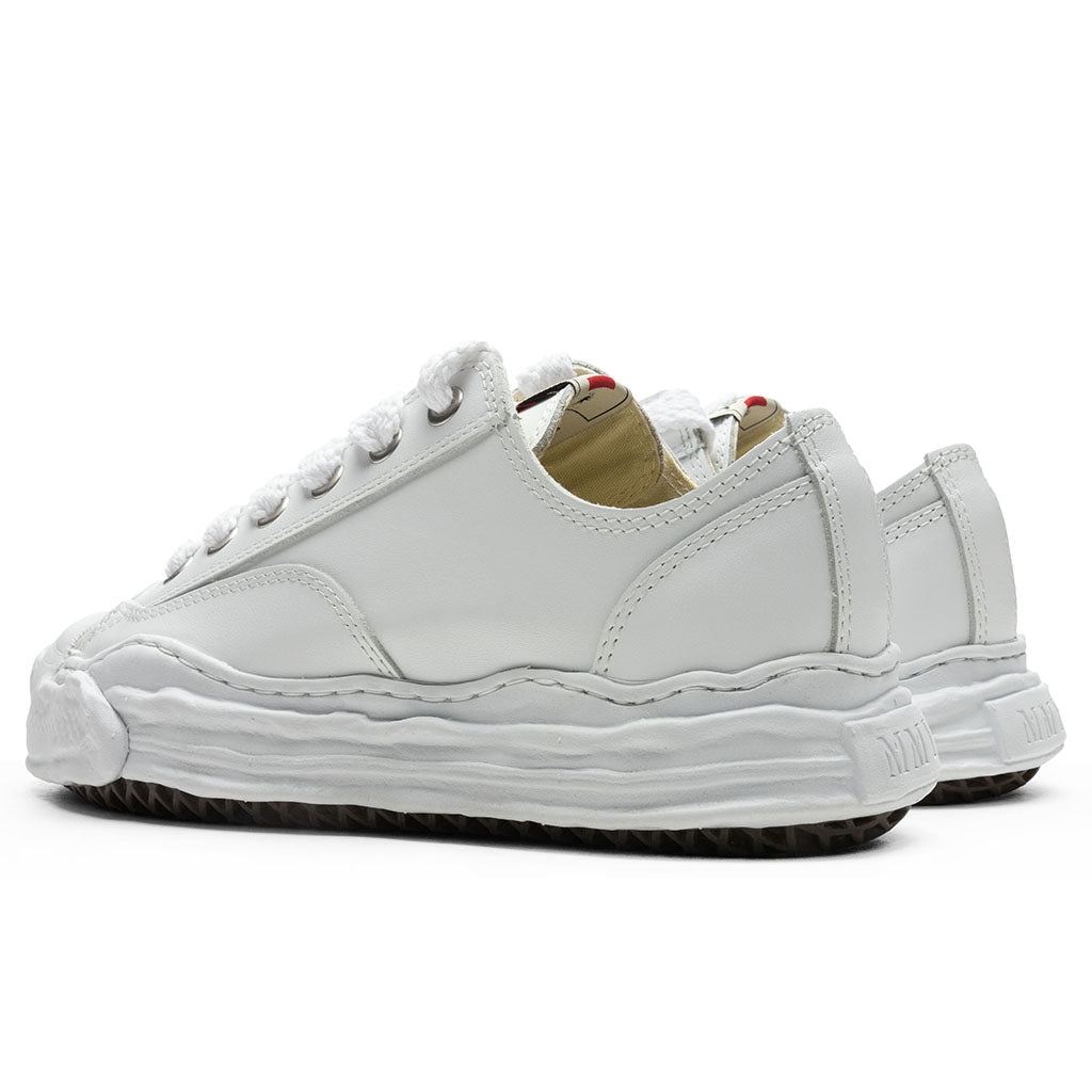HANK LOW OG SOLE TOE CAP LEATHER SNEAKER - WHITE - 3