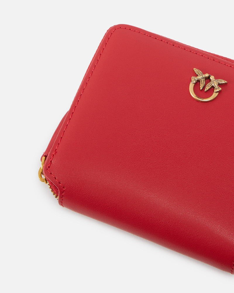 SQUARE LEATHER ZIP-AROUND PURSE 4