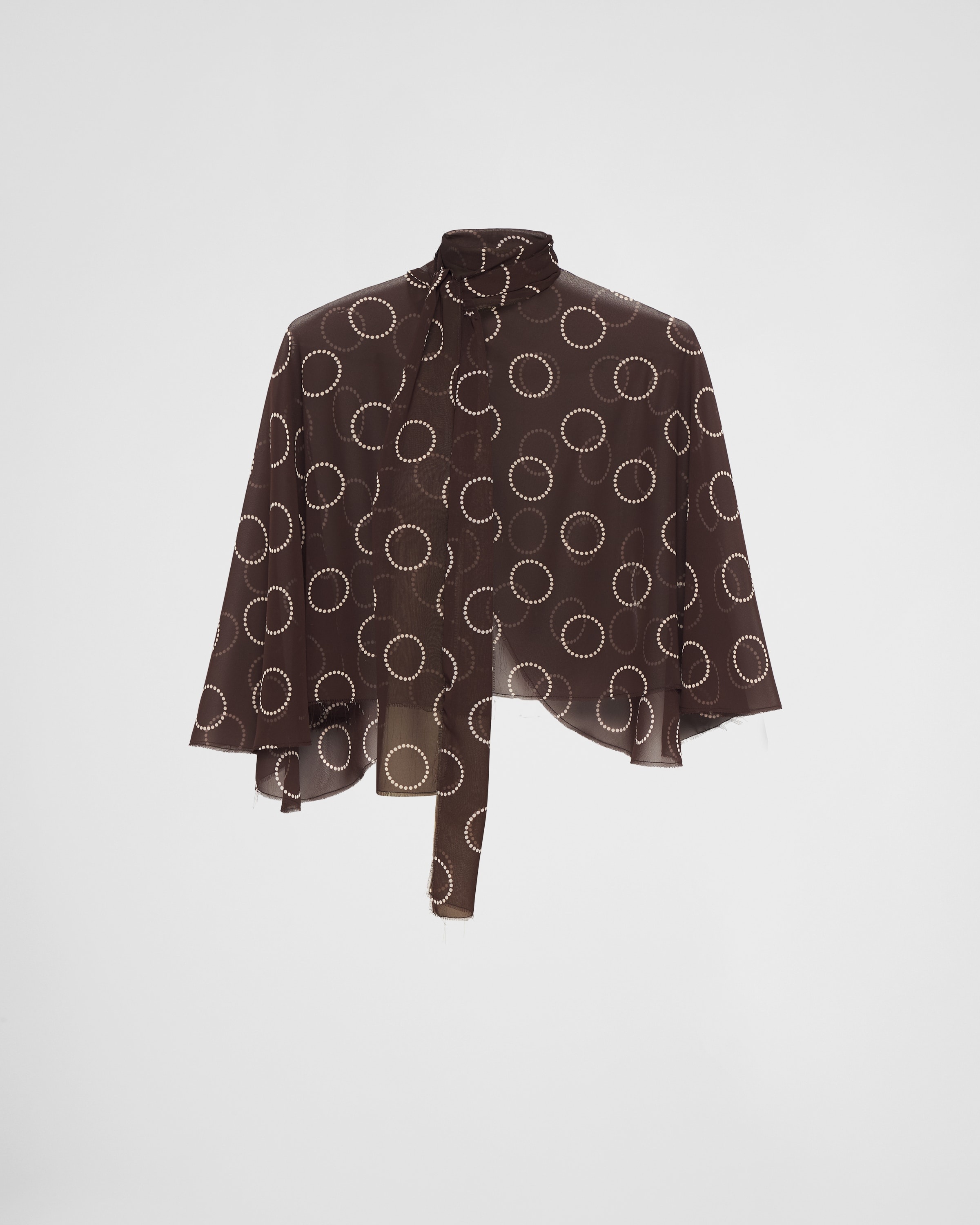 Print silk top - 1
