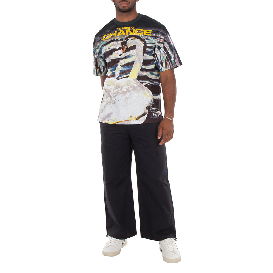 Burberry Crew Neck Graphic Print T-Shirt - 6