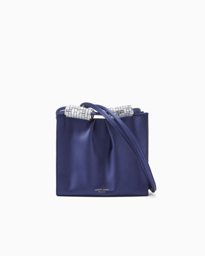 SATIN SHOULDER BAG WITH RHINESTONE DETAIL 1