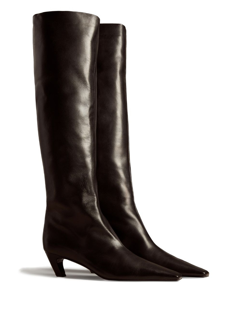 KHAITE The Davis 50mm leather boots outlook
