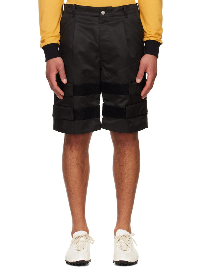Black Strap Shorts - 1
