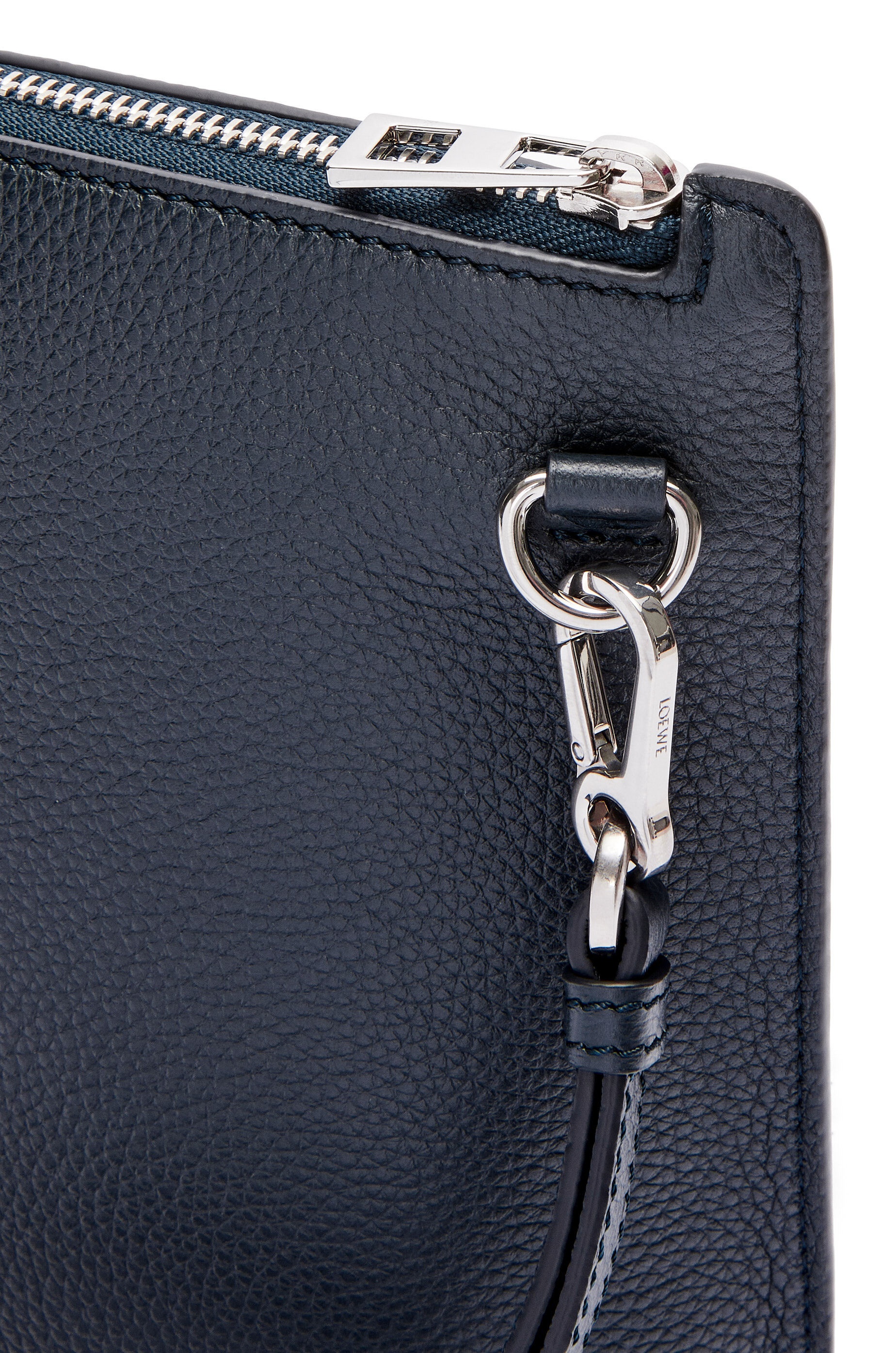 L Zip Pouch in soft grained calfskin - 4